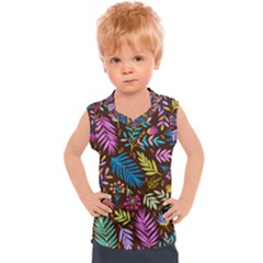 Tropical Print  Kids  Sport Tank Top