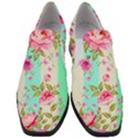 STRIPES FLORAL PRINT Women Slip On Heel Loafers View1