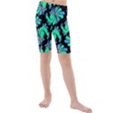 PEACOCK PATTERN Kids  Mid Length Swim Shorts View1