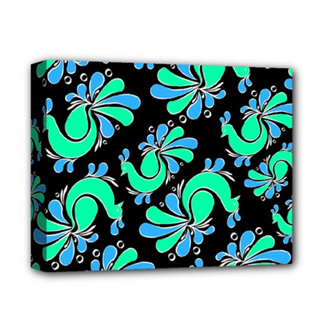 Peacock Pattern Deluxe Canvas 14  X 11  (stretched) by designsbymallika