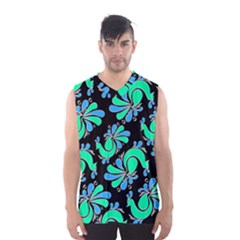 Peacock Pattern Men s Basketball Tank Top by designsbymallika