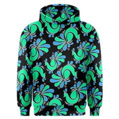 Peacock Pattern Men s Overhead Hoodie