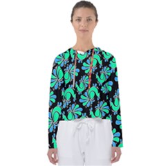 Peacock Pattern Women s Slouchy Sweat by designsbymallika