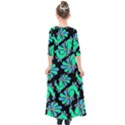 PEACOCK PATTERN Kids  Quarter Sleeve Maxi Dress View2