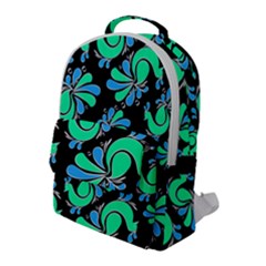 Peacock Pattern Flap Pocket Backpack (large) by designsbymallika