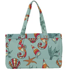 Coral Love Canvas Work Bag by designsbymallika