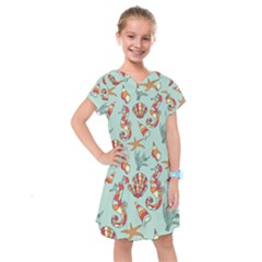 Coral Love Kids  Drop Waist Dress