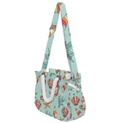 Coral Love Rope Handles Shoulder Strap Bag