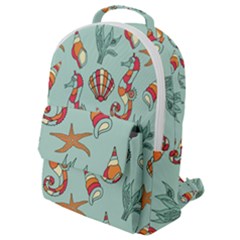 Coral Love Flap Pocket Backpack (small)