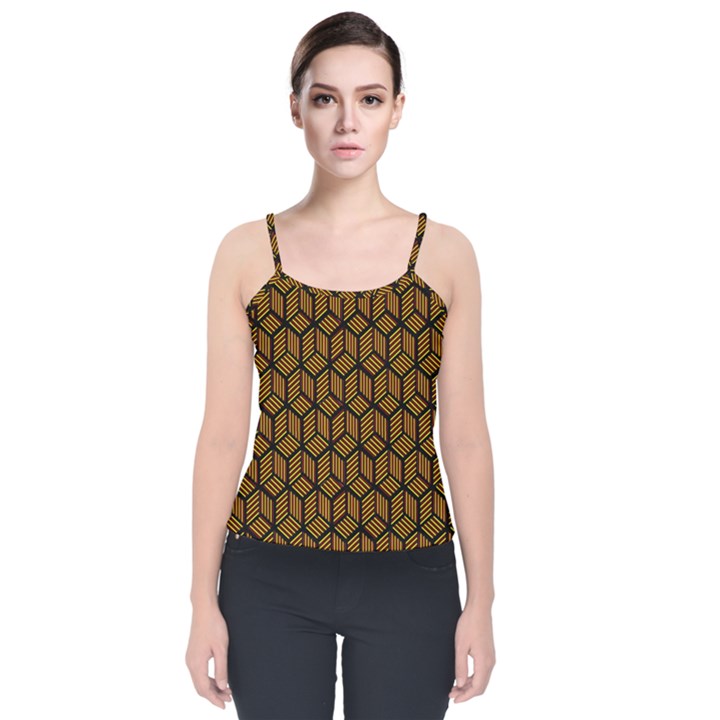 Rby 99 Velvet Spaghetti Strap Top