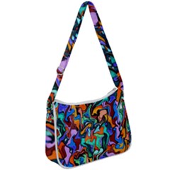 Ab 132 Zip Up Shoulder Bag