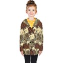 Wonderful Deer With Leaves And Hearts Kids  Double Breasted Button Coat View1