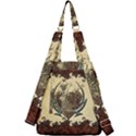 Wonderful Deer With Leaves And Hearts Center Zip Backpack View2