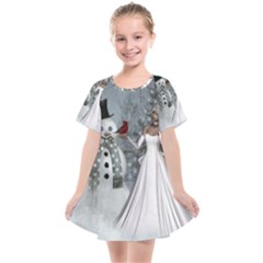 The Wonderful Winter Time Kids  Smock Dress by FantasyWorld7