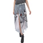 The Wonderful Winter Time Velour Split Maxi Skirt