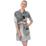 The Wonderful Winter Time Belted Shirt Dress