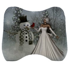 The Wonderful Winter Time Velour Head Support Cushion