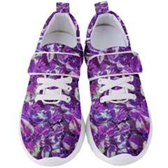 Botanical Violet Print Pattern 2 Women s Velcro Strap Shoes by dflcprintsclothing