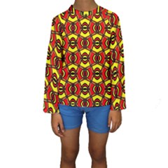 Rby 102 Kids  Long Sleeve Swimwear by ArtworkByPatrick