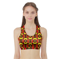 Rby 102 Sports Bra With Border by ArtworkByPatrick