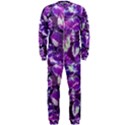 Botanical Violet Print Pattern 2 OnePiece Jumpsuit (Men)  View1