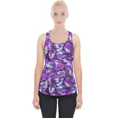 Botanical Violet Print Pattern 2 Piece Up Tank Top