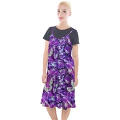 Botanical Violet Print Pattern 2 Camis Fishtail Dress by dflcprintsclothing