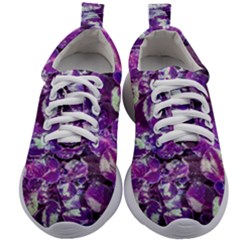 Botanical Violet Print Pattern 2 Kids Athletic Shoes