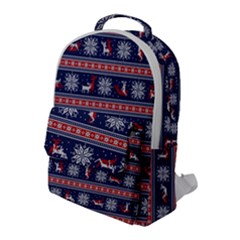 Christmas Deer Sex Flap Pocket Backpack (large) by dimaV