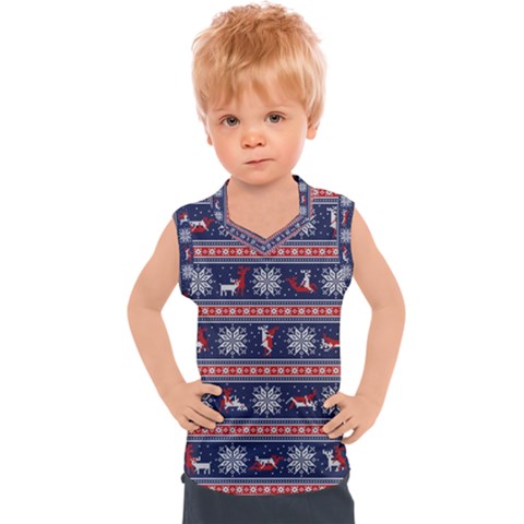 Christmas Deer Sex Kids  Sport Tank Top by dimaV