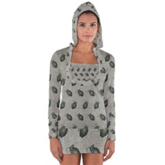 Army Green Hand Grenades Long Sleeve Hooded T-shirt by McCallaCoultureArmyShop