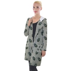 Army Green Hand Grenades Hooded Pocket Cardigan by McCallaCoultureArmyShop