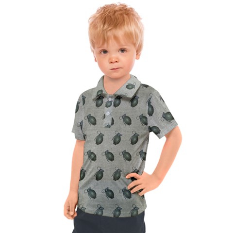 Army Green Hand Grenades Kids  Polo Tee by McCallaCoultureArmyShop