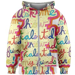 Ask Me How Talented My Friends Are! Kids  Zipper Hoodie Without Drawstring by okhismakingart