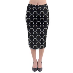 Pattern Arc En Ciel/nuages Midi Pencil Skirt by kcreatif