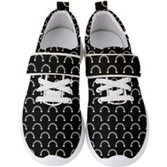 Pattern Arc En Ciel/nuages Men s Velcro Strap Shoes by kcreatif