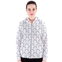 Pattern Arc En Ciel/nuagespng Women s Zipper Hoodie by kcreatif