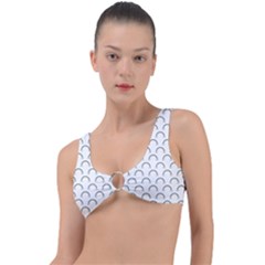 Pattern Arc En Ciel/nuagespng Ring Detail Bikini Top