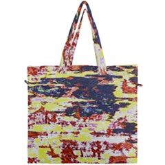 Multicolored Abstract Grunge Texture Print Canvas Travel Bag by dflcprintsclothing