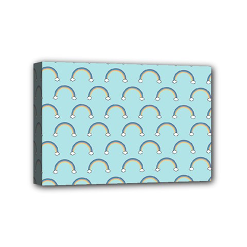 Pattern Arc En Ciel/nuages Mini Canvas 6  X 4  (stretched) by kcreatif