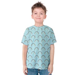 Pattern Arc En Ciel/nuages Kids  Cotton Tee