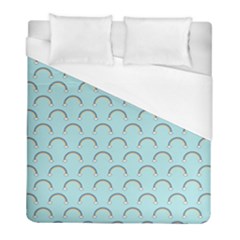 Pattern Arc En Ciel/nuages Duvet Cover (full/ Double Size) by kcreatif