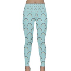 Pattern Arc En Ciel/nuages Lightweight Velour Classic Yoga Leggings by kcreatif