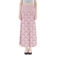 Pattern Arc En Ciel/nuages Full Length Maxi Skirt by kcreatif