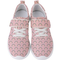 Pattern Arc En Ciel/nuages Men s Velcro Strap Shoes by kcreatif