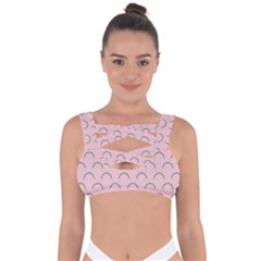 Pattern Arc En Ciel/nuages Bandaged Up Bikini Top