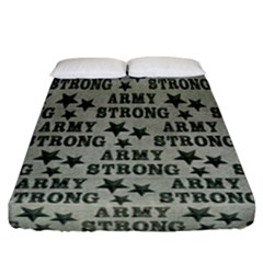 Army Stong Military Fitted Sheet (california King Size) by McCallaCoultureArmyShop