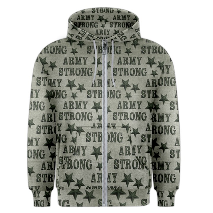 Army Stong Military Men s Zipper Hoodie