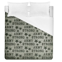 Army Stong Military Duvet Cover (queen Size) by McCallaCoultureArmyShop