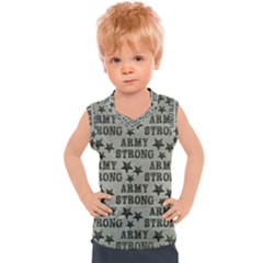 Army Stong Military Kids  Sport Tank Top